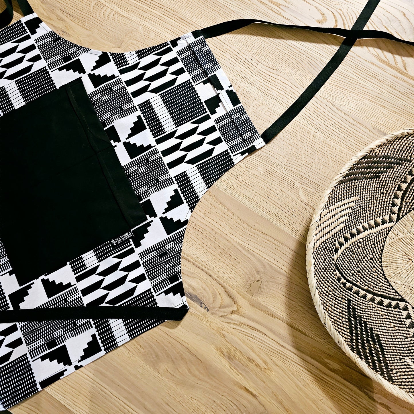 Handmade Apron and Matching Oven Gloves Set