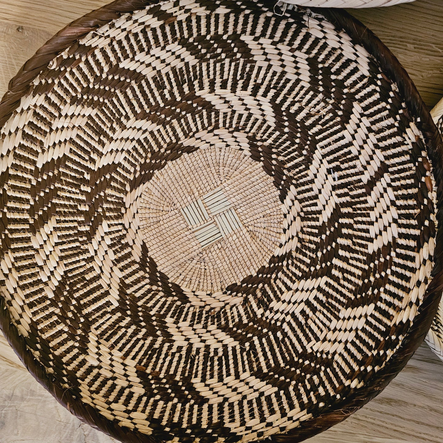 Set of 4 Handmade African Baskets Zimbabwe | Boho Wall Decor 4A