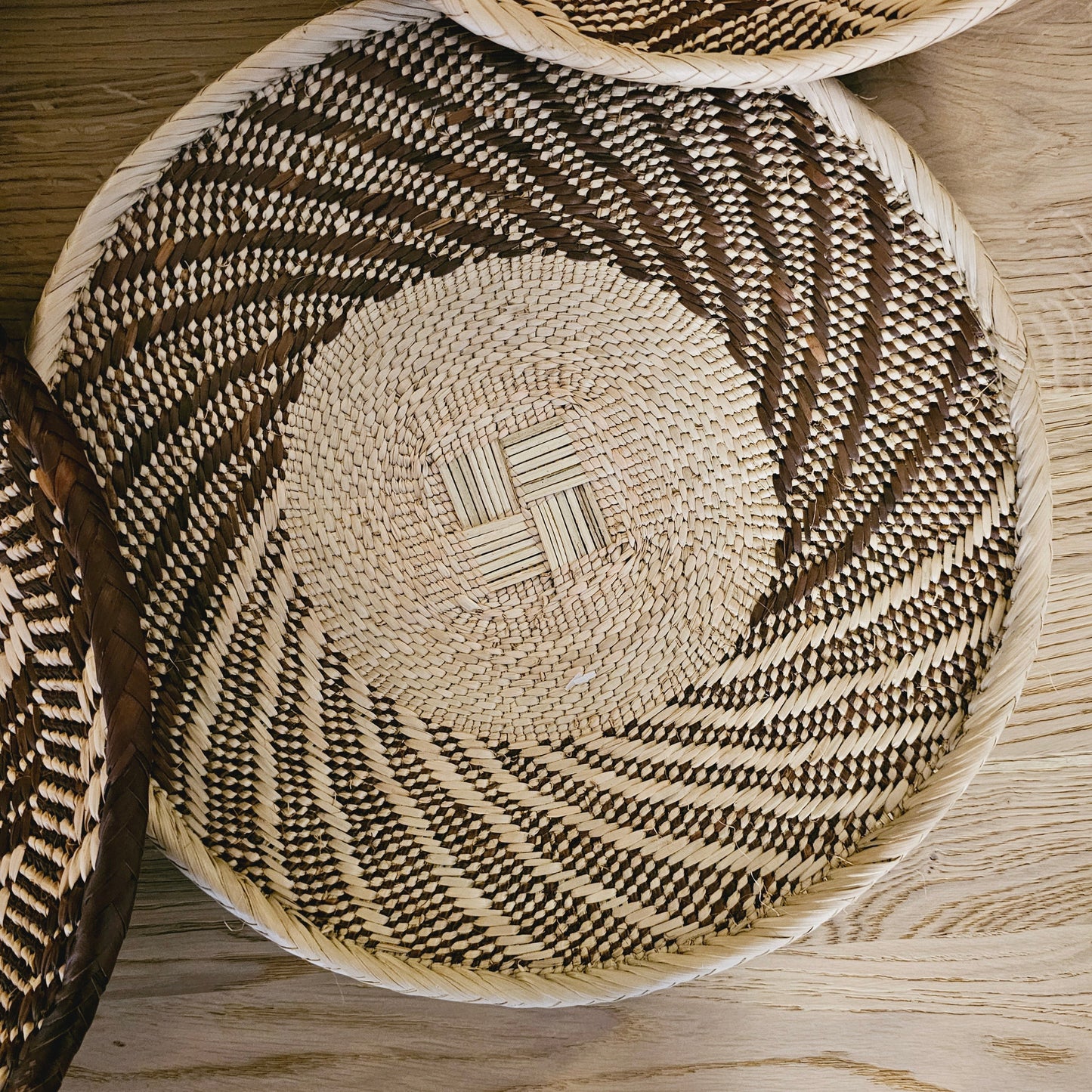 Set of 4 Handmade African Baskets Zimbabwe | Boho Wall Decor 4A