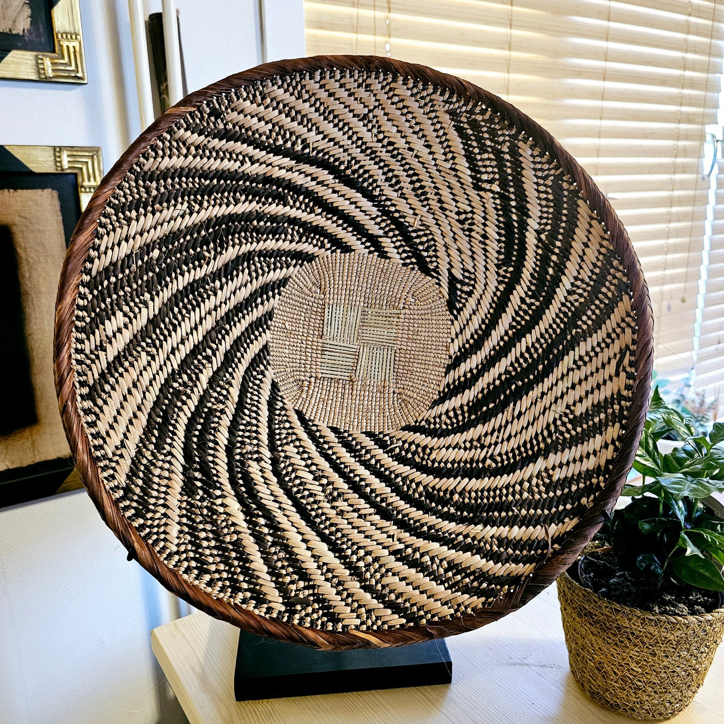 Handmade Wall Baskets | African Zimbabwe Baskets | Boho Wall Decor | E45.