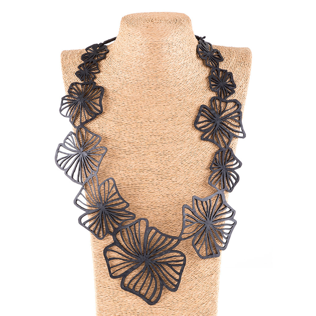 Canna Handmade Long Floral Necklace