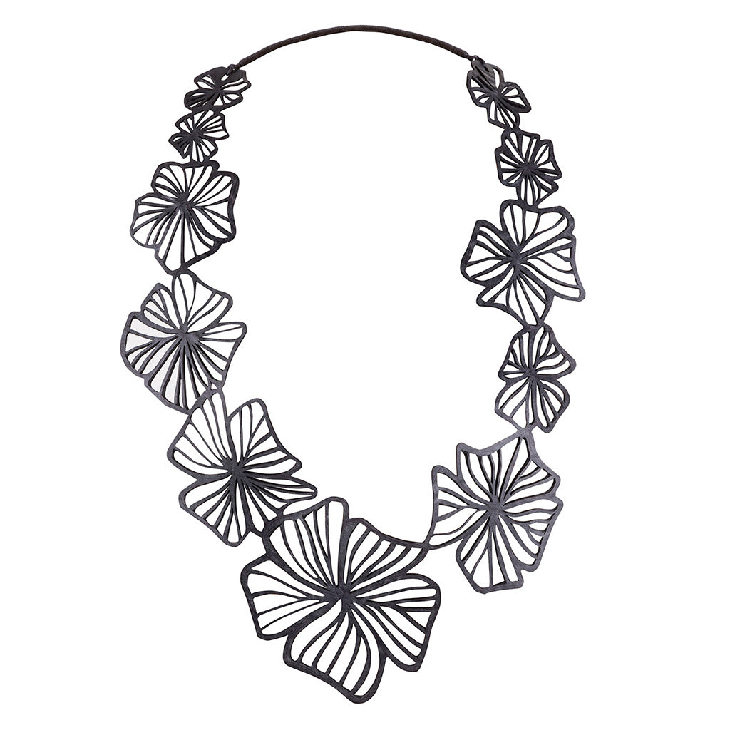 Canna Handmade Long Floral Necklace