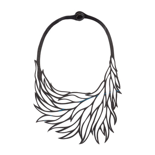 Flame Handmade Upcycle Statement Necklace
