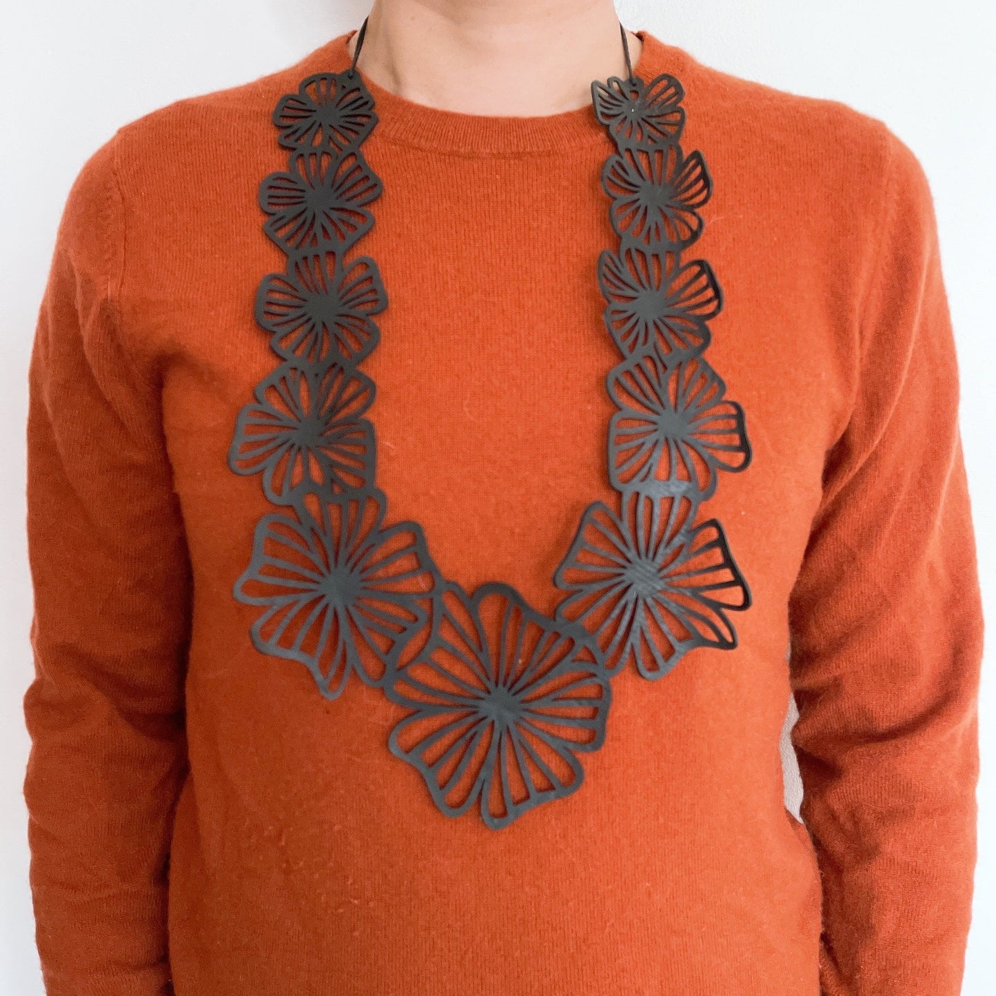 Canna Handmade Long Floral Necklace