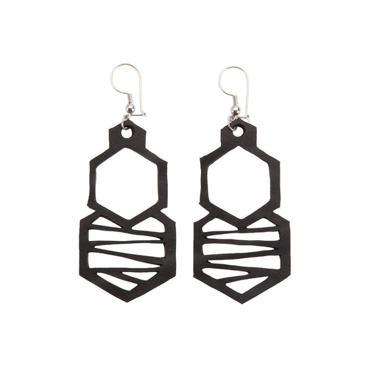 Honeycomb Handmade Rubber Earrings